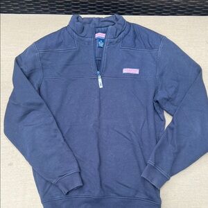 Vineyard Vines Men's Zip-Up Sweater in Navy
